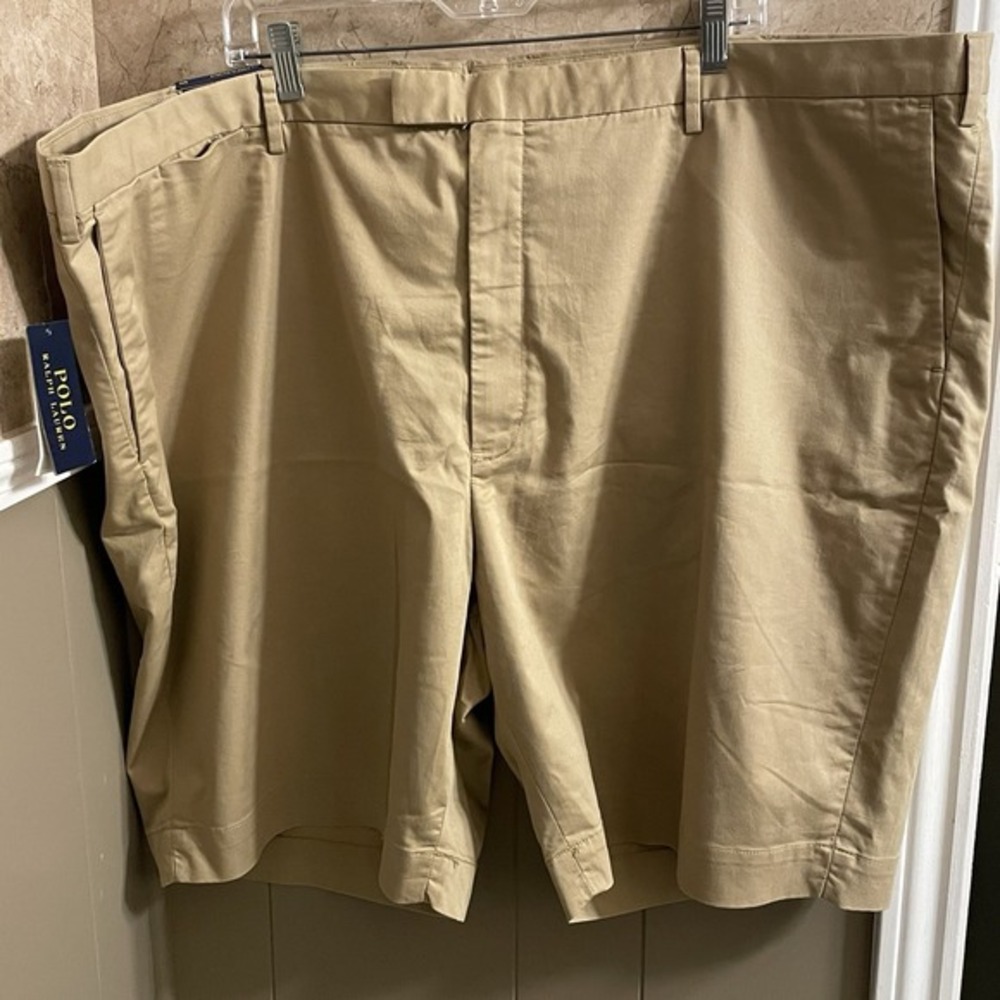 NWT Polo Ralph Lauren Mens‎ Shorts Stretch Classic Fit 9" Khaki 50B
